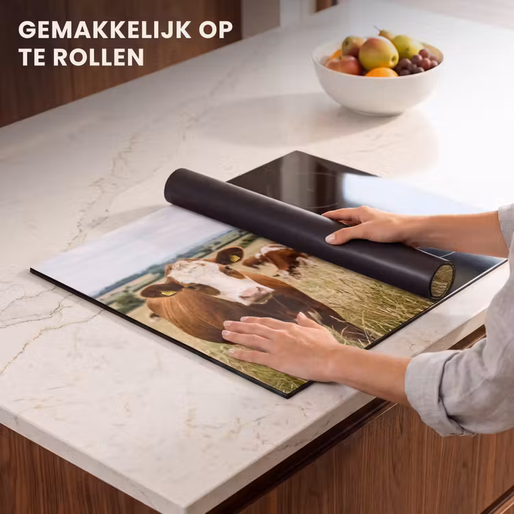 Inductie beschermer - Koeien - Portret - Weide - Boerderij - Nieuwsgierig — 7