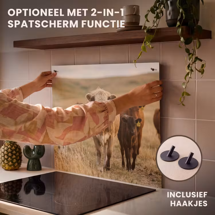 Inductie beschermer - Runderen - Kudde - Landschap - Weide - Rustig — 10