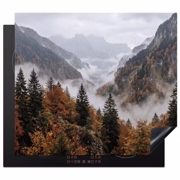 Inductie beschermer - Bergen - Vallei - Mist - Herfst - Natuur