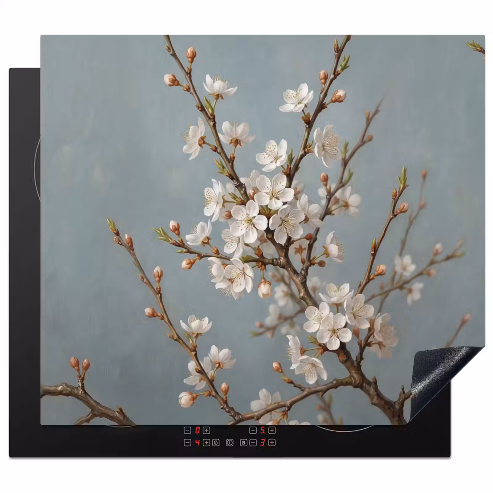 Inductie beschermer - Botanisch - Stilleven - Blauw — 1