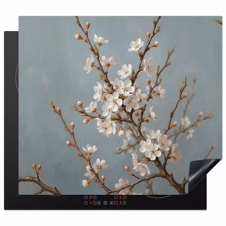 Inductie beschermer - Botanisch - Stilleven - Blauw