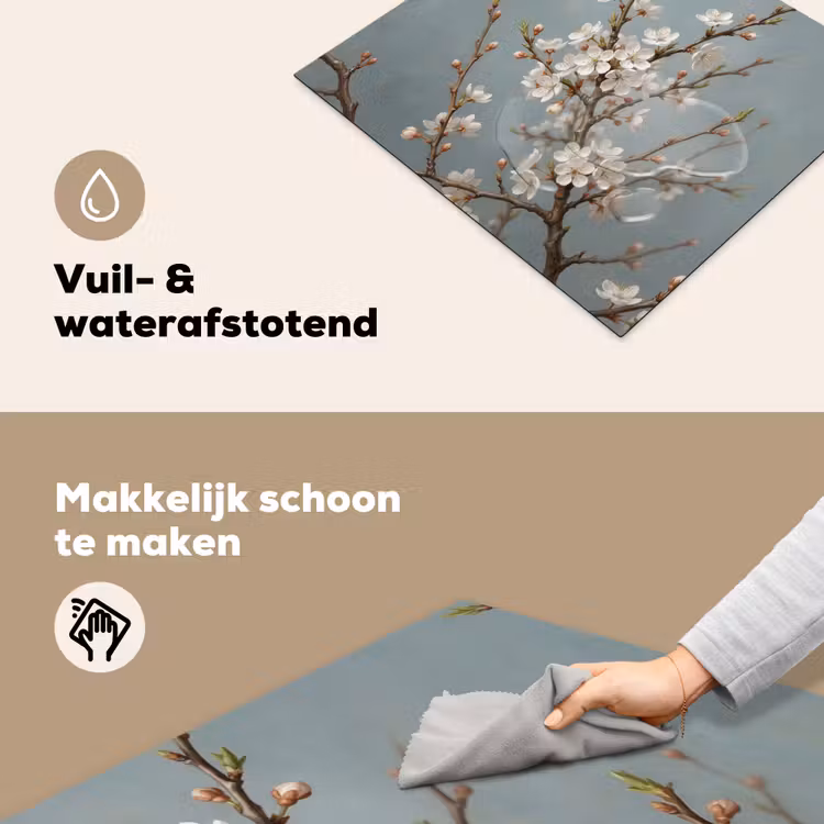 Inductie beschermer - Botanisch - Stilleven - Blauw — 6