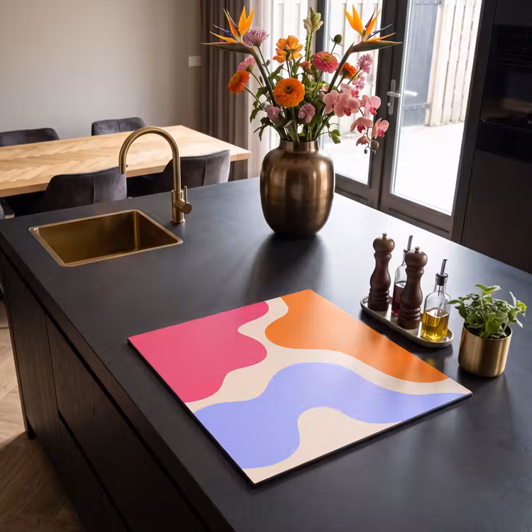 Inductie beschermer - Abstract - Organische vormen - Design - Modern - Kleurrijk — 5