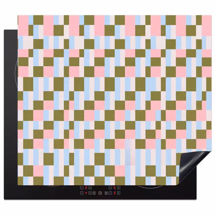 Inductie beschermer - Patroon - Geometrisch - Abstract - Kleurrijk - Modern — 1
