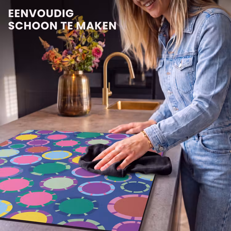 Inductie beschermer - Patroon - Cirkels - Abstract - Kleurrijk — 6