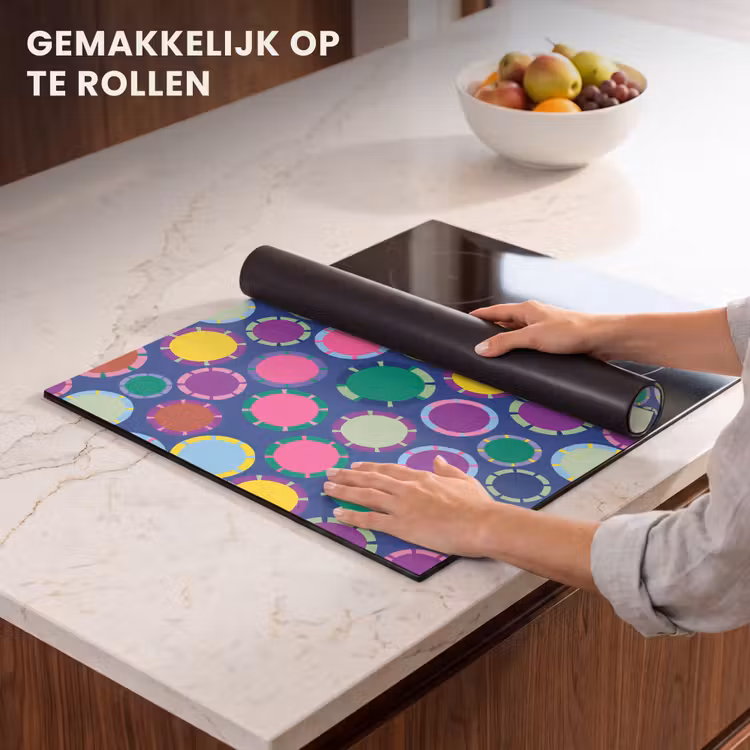 Inductie beschermer - Patroon - Cirkels - Abstract - Kleurrijk — 7