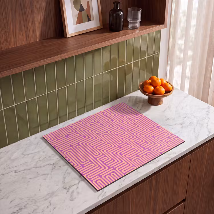 Inductie beschermer - Patroon - Lijnen - Abstract - Modern - Paars — 8