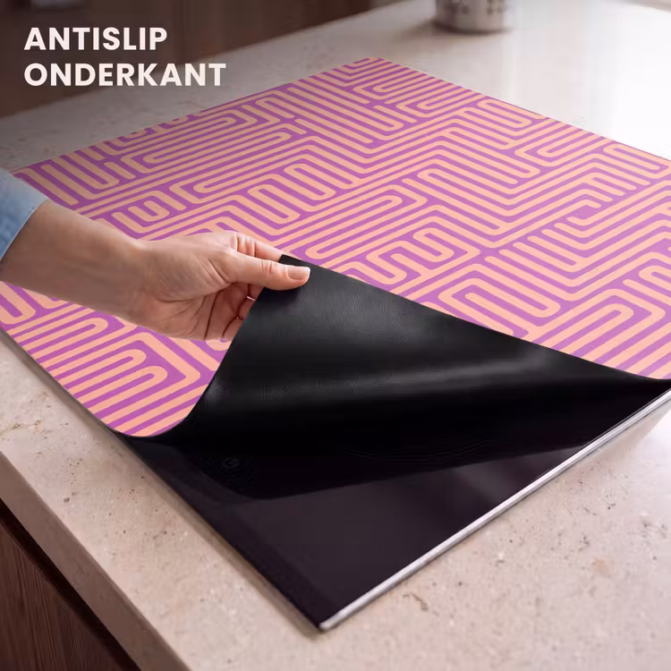 Inductie beschermer - Patroon - Lijnen - Abstract - Modern - Paars — 9
