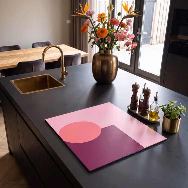 Inductie beschermer - Abstract - Vormen - Roze - Modern - Design — 5