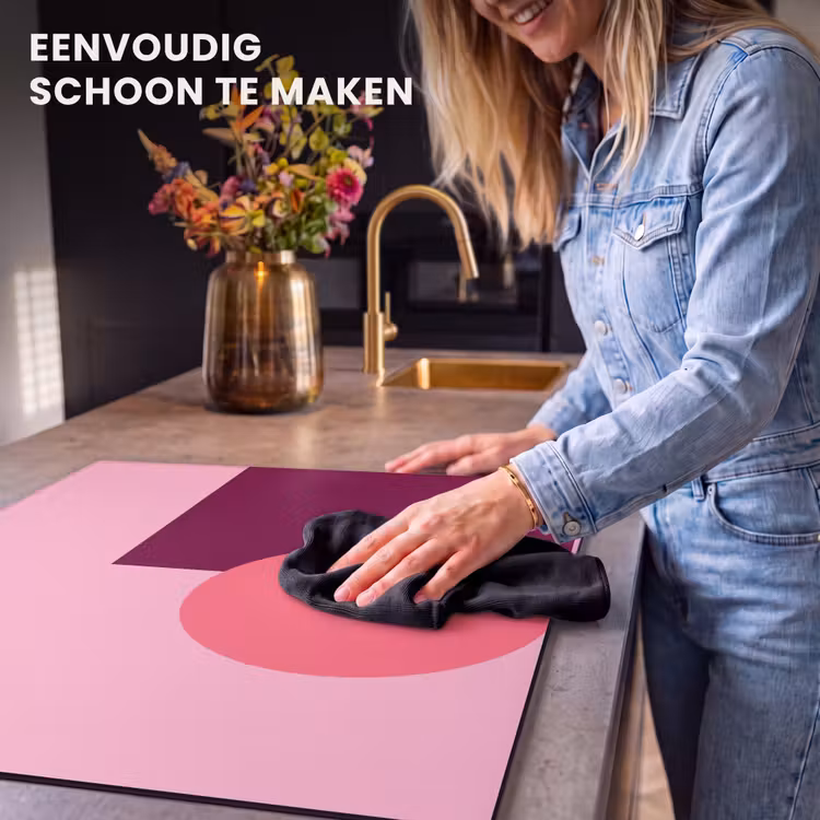 Inductie beschermer - Abstract - Vormen - Roze - Modern - Design — 6