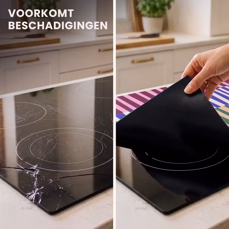 Inductie beschermer - Patroon - Strepen - Abstract - Modern - Kleurrijk — 3