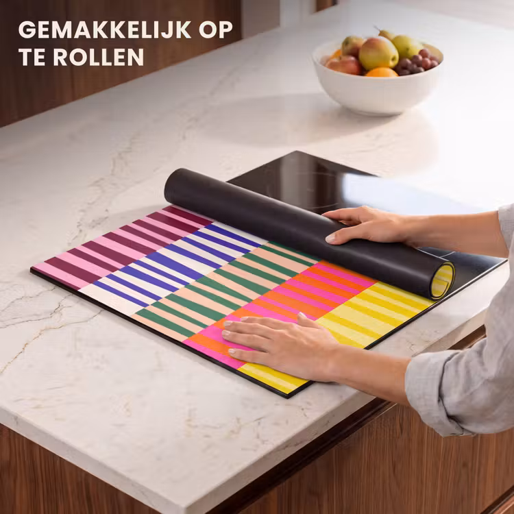 Inductie beschermer - Patroon - Strepen - Abstract - Modern - Kleurrijk — 7