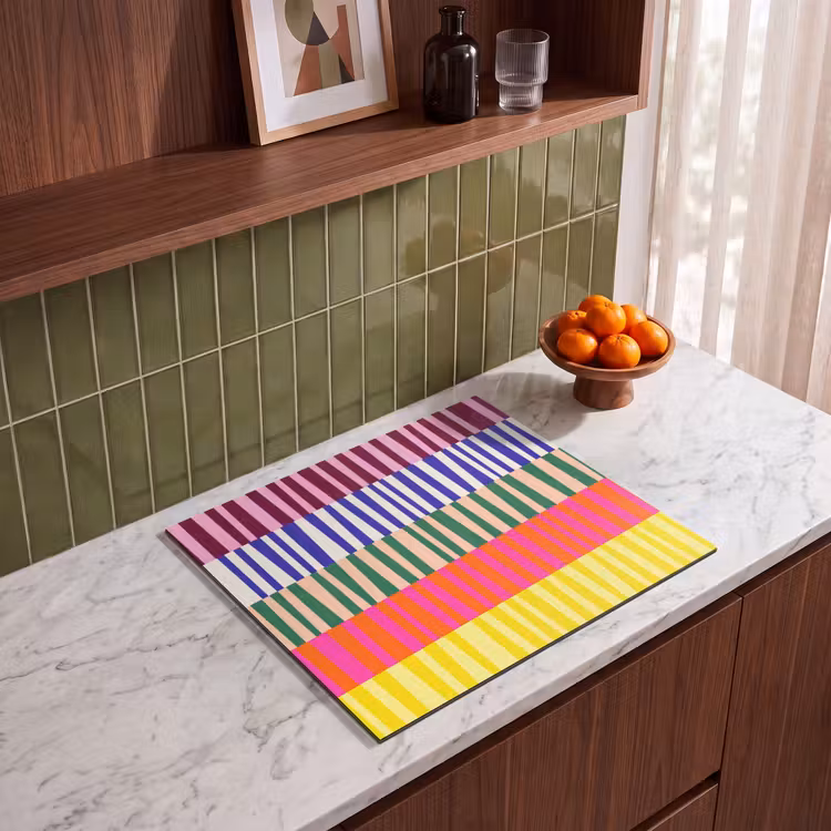 Inductie beschermer - Patroon - Strepen - Abstract - Modern - Kleurrijk — 8