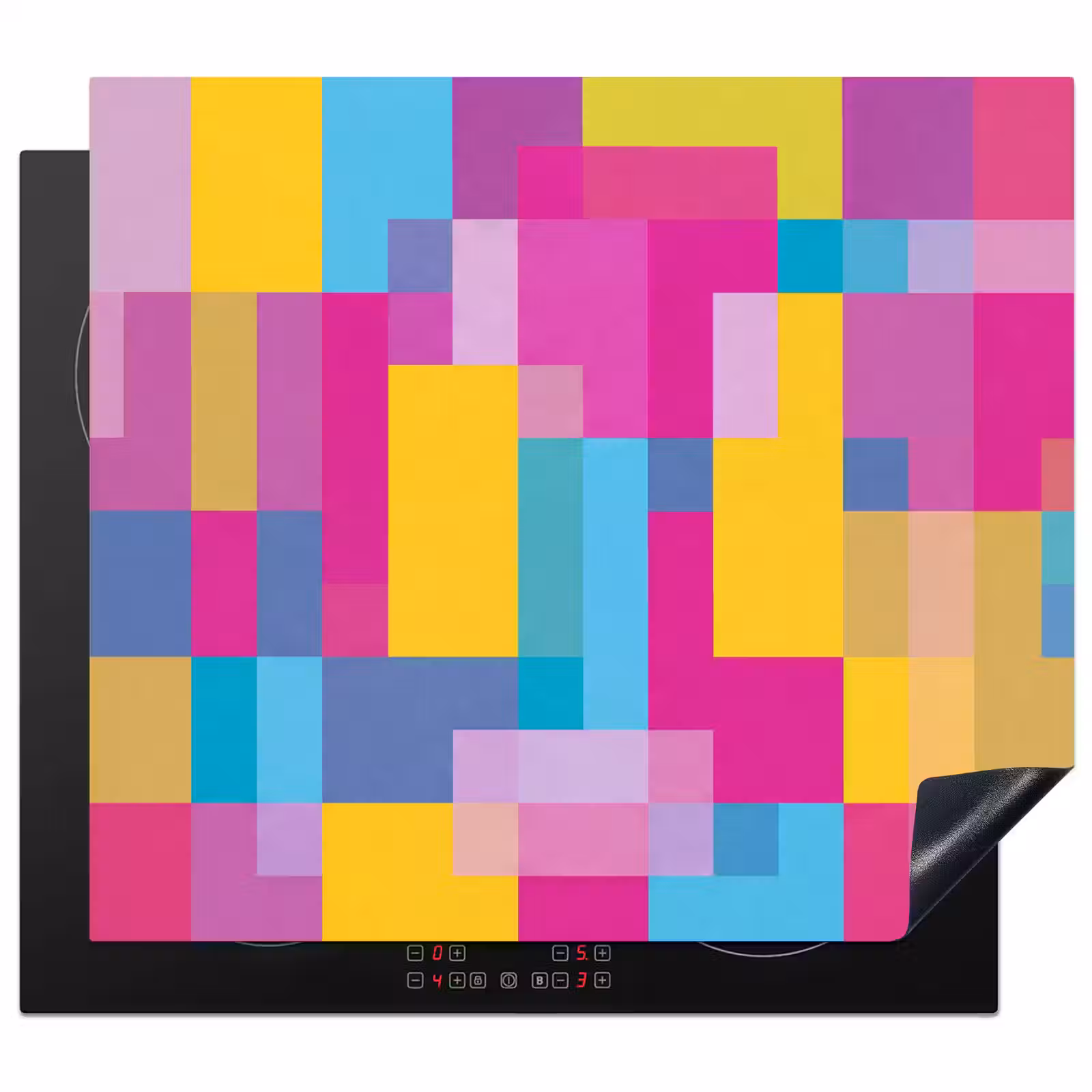 Inductie beschermer - Abstract - Geometrisch - Kunst - Kleurrijk - Modern — 1