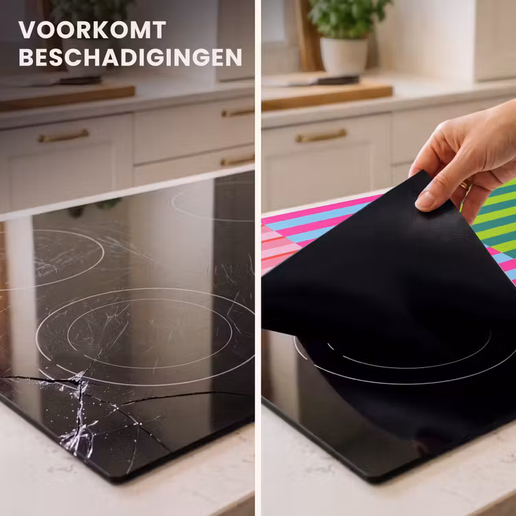 Inductie beschermer - Patroon - Strepen - Modern - Abstract - Kleurrijk — 3