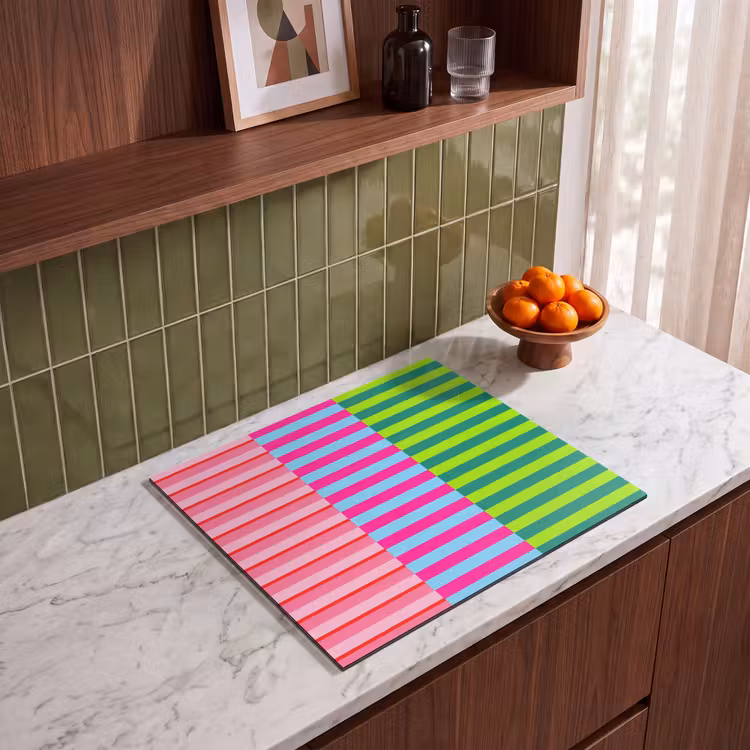 Inductie beschermer - Patroon - Strepen - Modern - Abstract - Kleurrijk — 8
