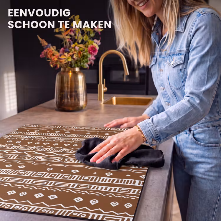 Inductie beschermer - Chocoladebruin - Etnisch - Tribaal - Patroon — 6