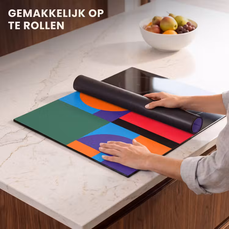 Inductie beschermer - Geometrisch - Abstract - Vormen - Kleurrijk - Modern — 7