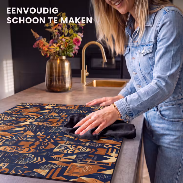 Inductie beschermer - Nachtblauw - Koper - Tribaal - Maskers — 6