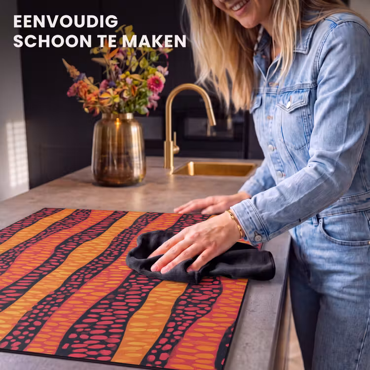 Inductie beschermer - Oranje - Roze - Expressief - Patroon — 6