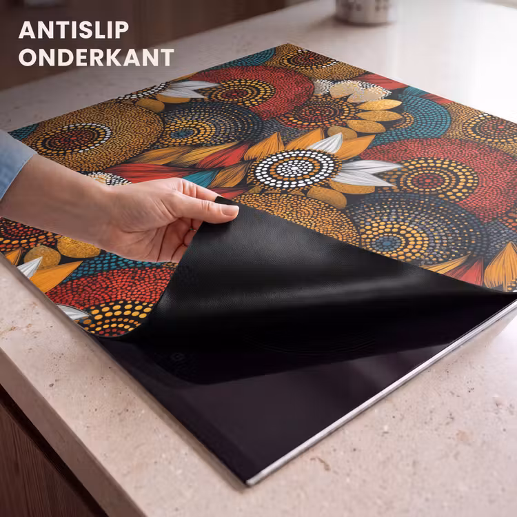 Inductie beschermer - Kleurrijk - Aboriginal - Dot Painting - Botanisch - Patroon — 9