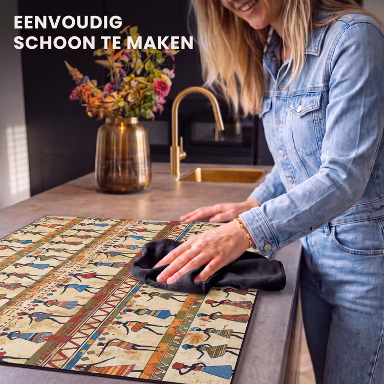 Inductie beschermer - Kleurrijk - Afrikaans - Etnisch - Dansende Vrouwen - Patroon — 6