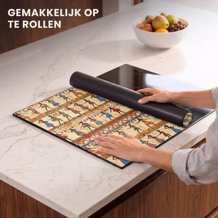 Inductie beschermer - Kleurrijk - Afrikaans - Etnisch - Dansende Vrouwen - Patroon — 7