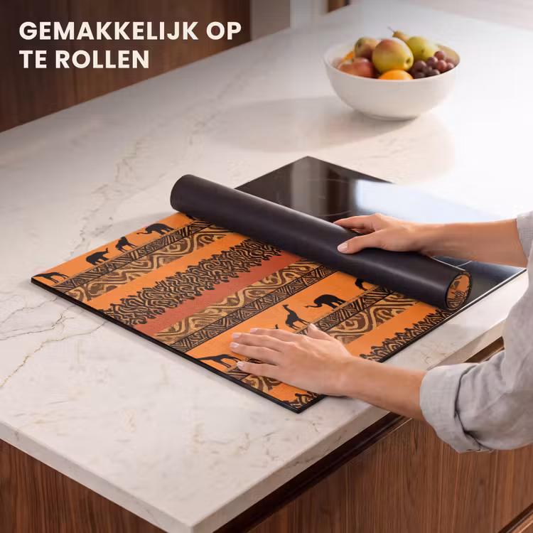 Inductie beschermer - Oranje - Safari - Afrikaans - Dieren - Patroon — 7
