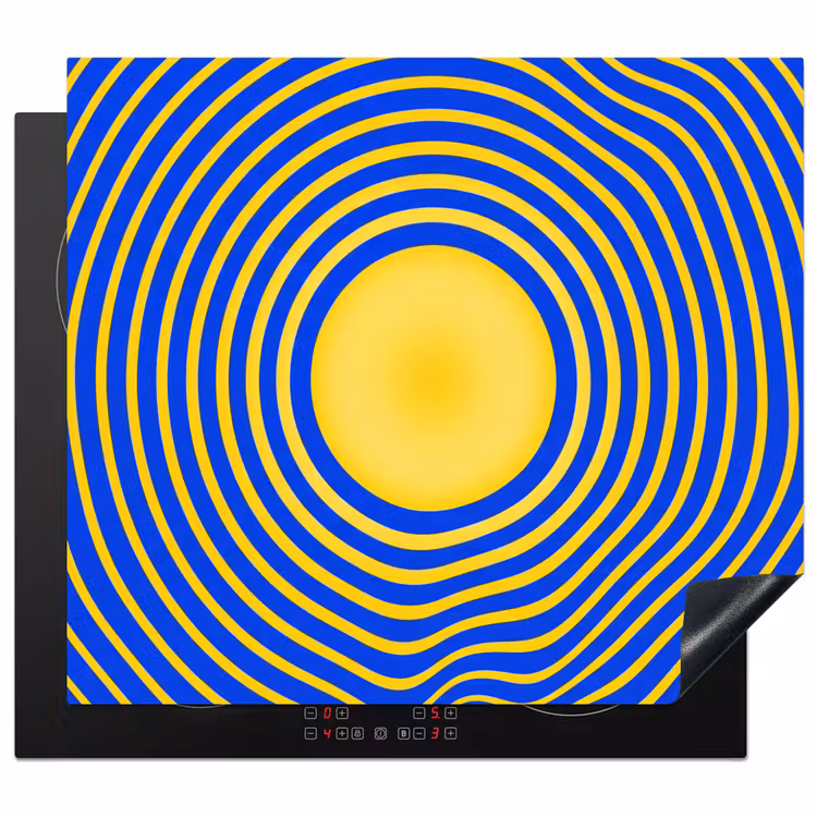 Inductie beschermer - Abstract patroon - Blauw — 1