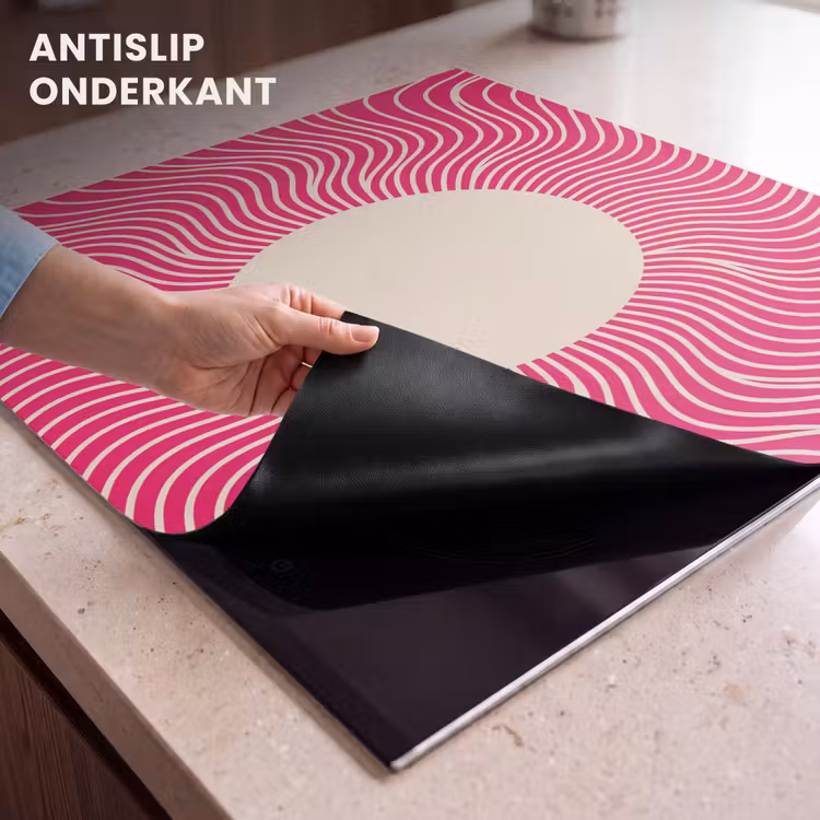Inductie beschermer - Abstract - Patroon - Roze — 9