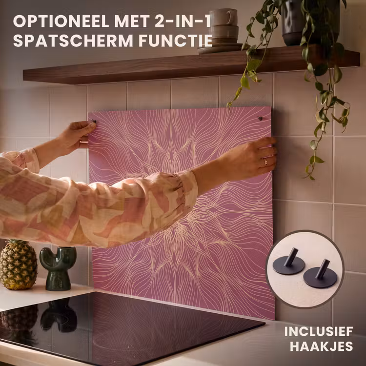 Inductie beschermer - Lijnen - Patroon - Abstract — 10
