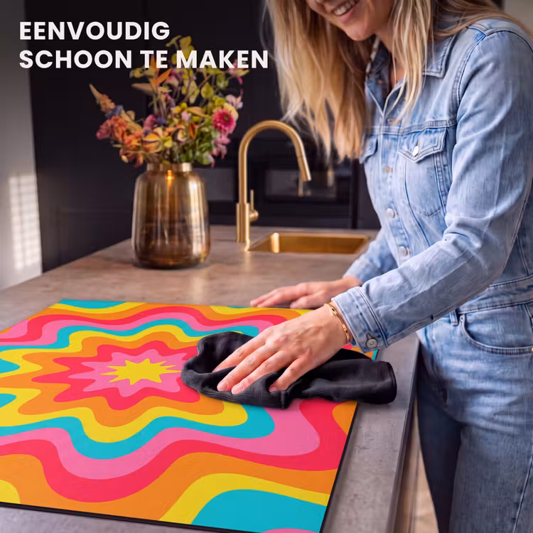 Inductie beschermer - Patroon - Golvend - Kleurrijk — 6