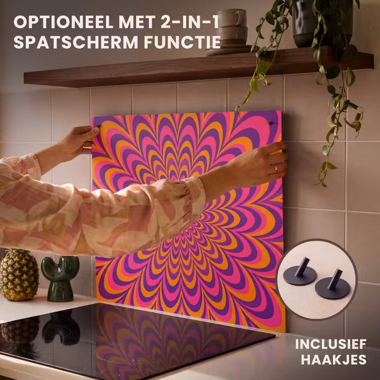 Inductie beschermer - Patroon - Optisch - Kleurrijk — 10