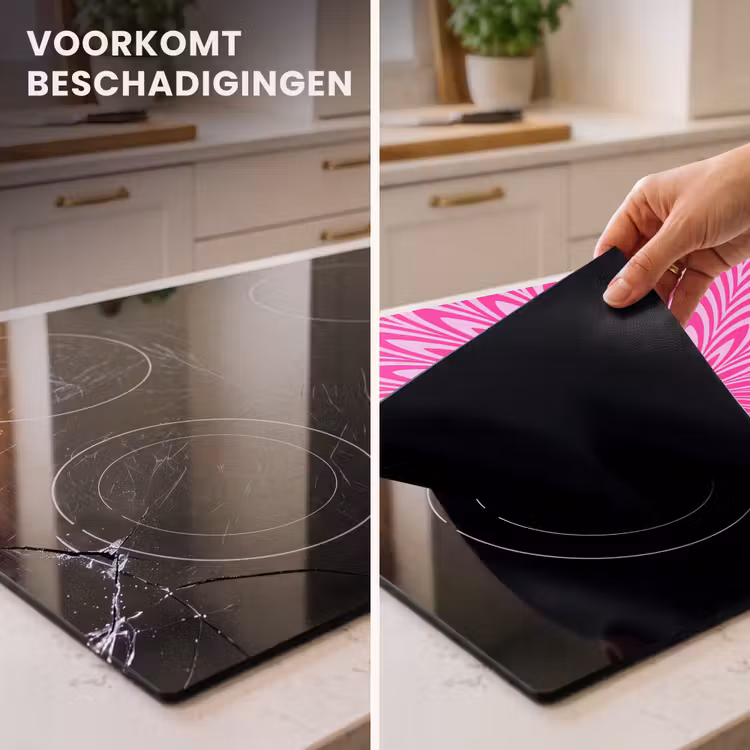 Inductie beschermer - Patroon - Optisch - Roze — 3