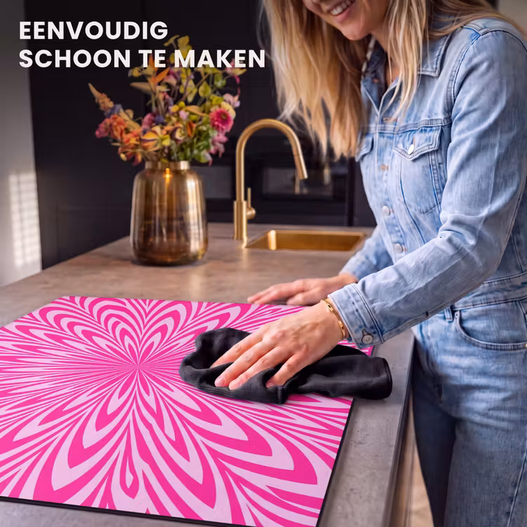 Inductie beschermer - Patroon - Optisch - Roze — 6