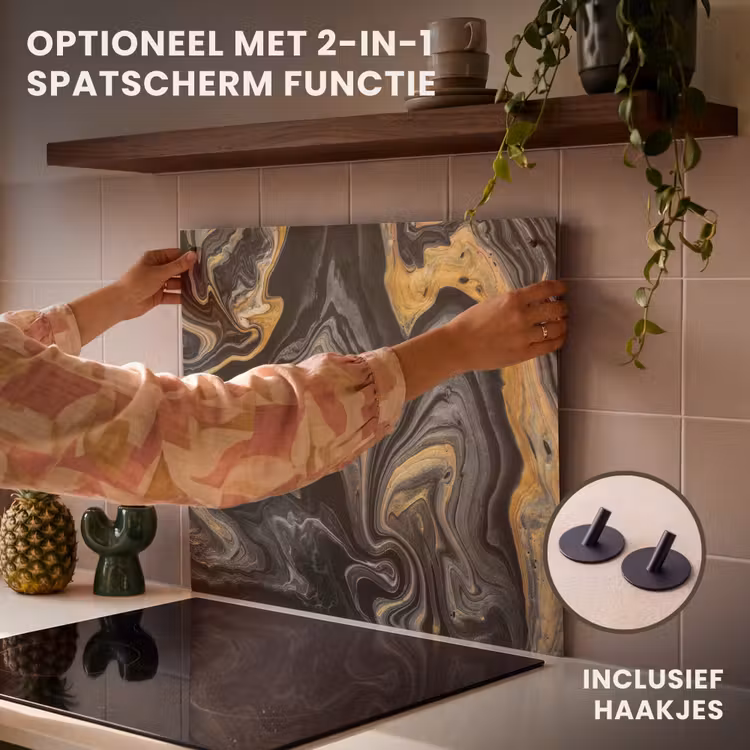Inductie beschermer - Versmelting van Zwart en Goud — 10