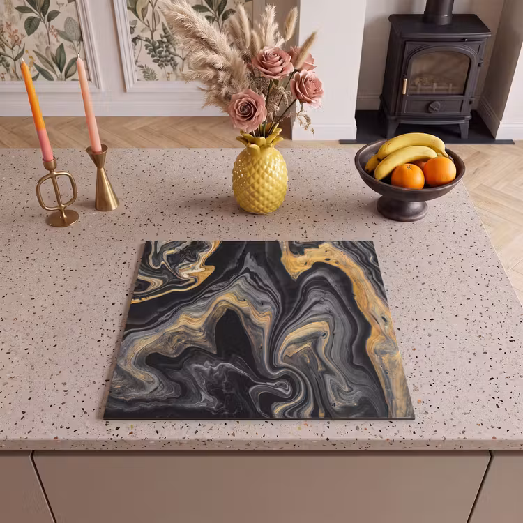Inductie beschermer - Versmelting van Zwart en Goud — 2