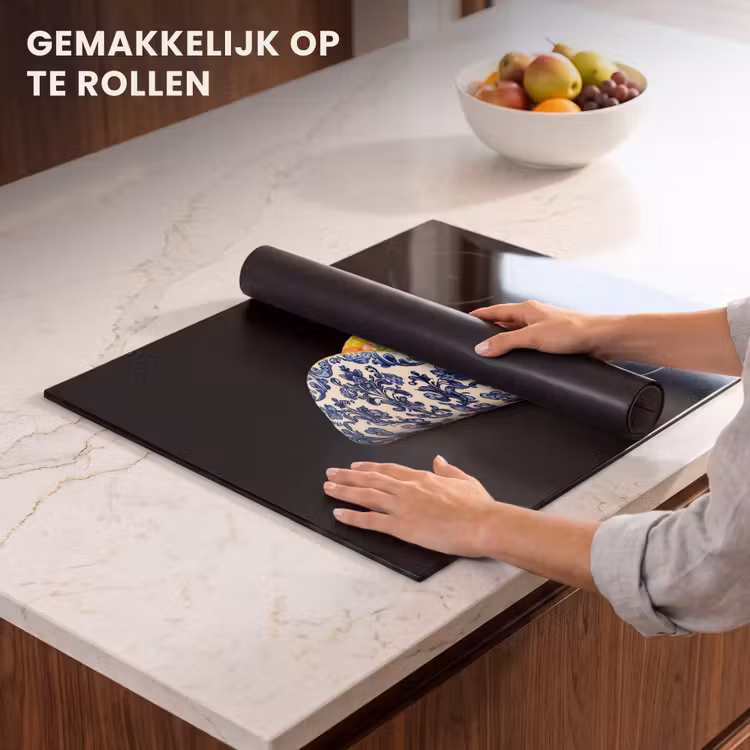 Inductie beschermer - Taco - Vlees - Salade - Delftsblauw - Motief — 7