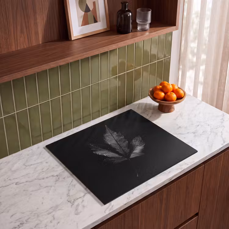 Inductie beschermer - Zwart - Blad — 8
