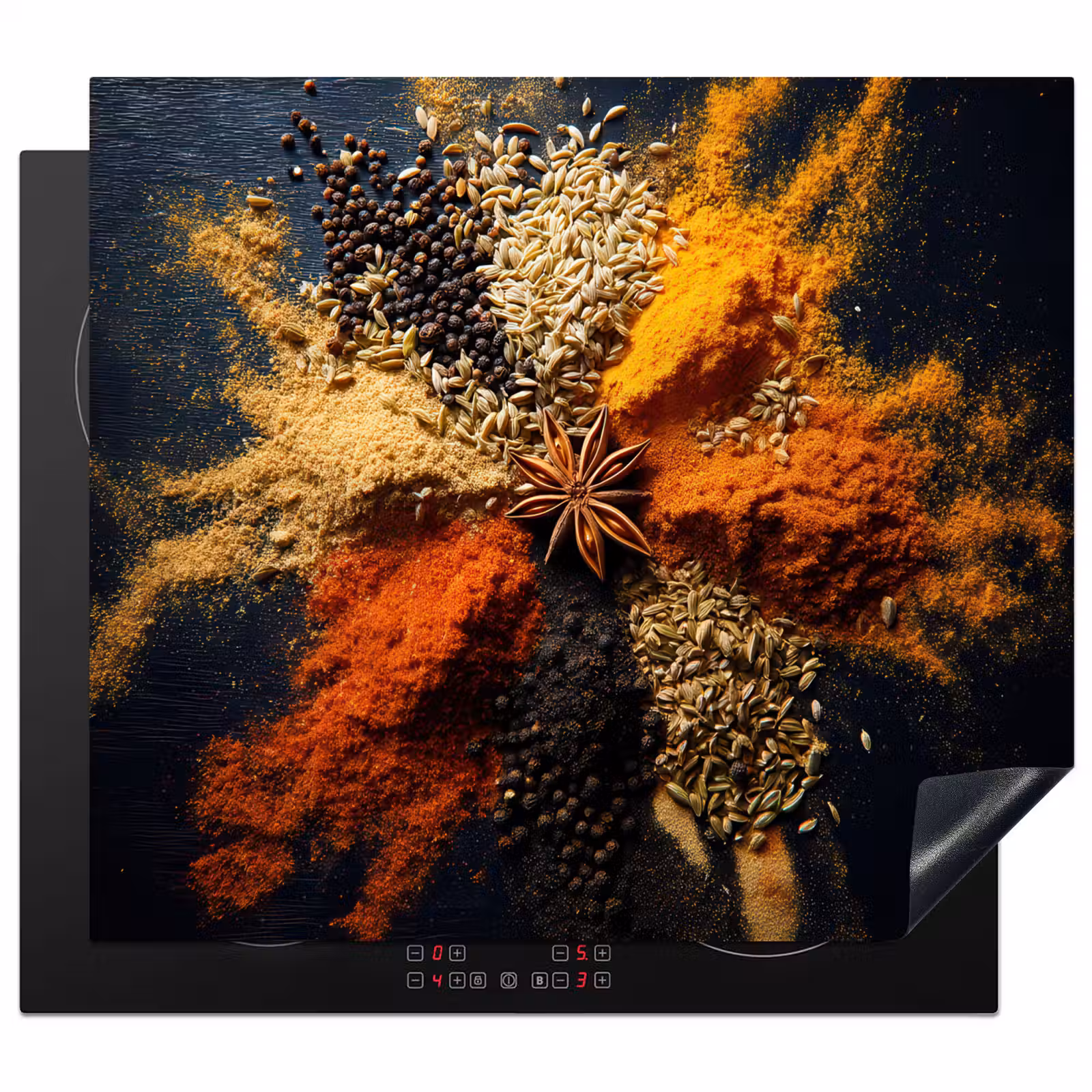 Inductie beschermer - Specerijen - Explosie - Oranje — 1