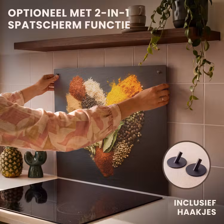 Inductie beschermer - Specerijen - Mix - Hartvorm - Zwart — 10