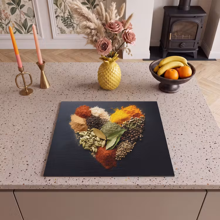 Inductie beschermer - Specerijen - Mix - Hartvorm - Zwart — 2