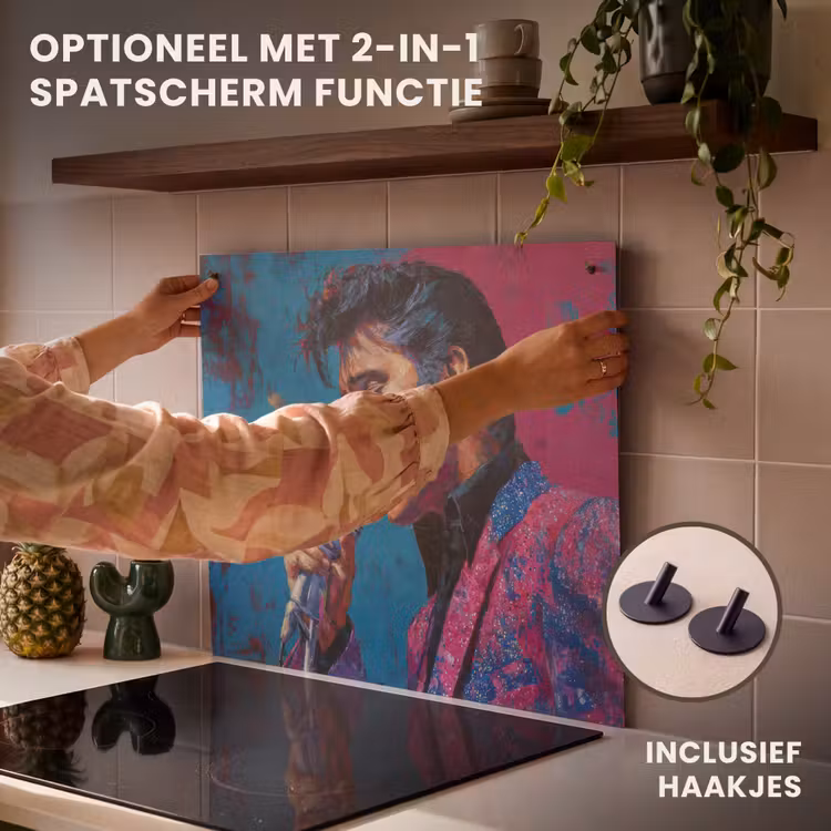 Inductie beschermer - Zingende man - Glitterjas - Microfoon — 10