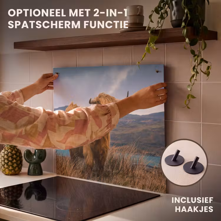 Inductie beschermer - Schotse Hooglander - Berg - Water - Natuur - Koe — 10