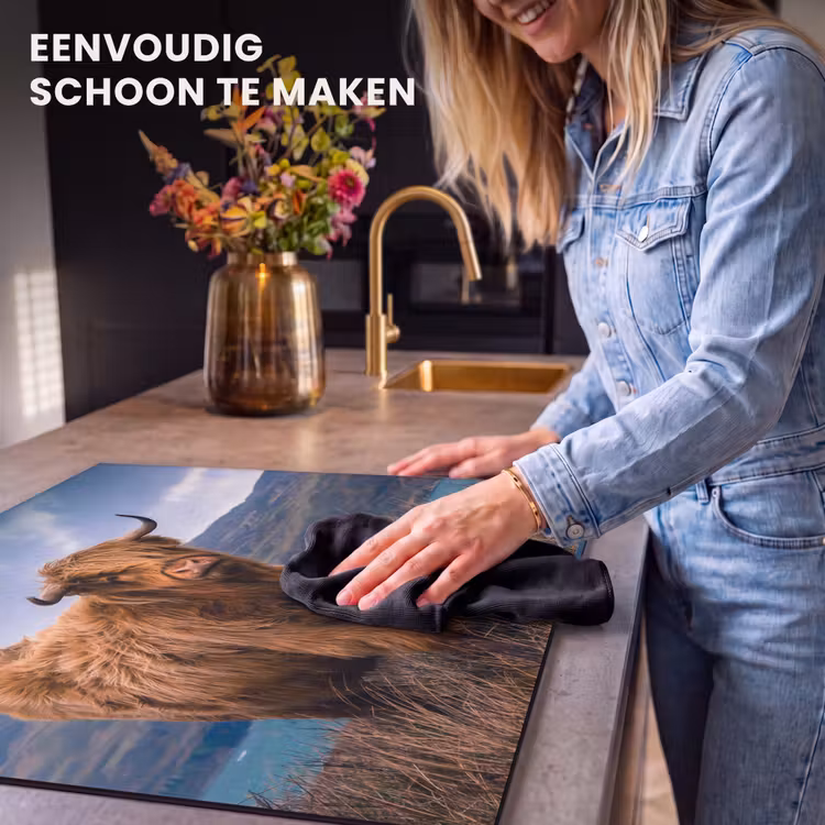 Inductie beschermer - Schotse Hooglander - Berg - Water - Natuur - Koe — 6