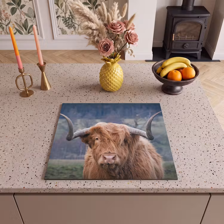 Inductie beschermer - Schotse Hooglander - Koeienkop - Landschap - Natuur - Koe — 2