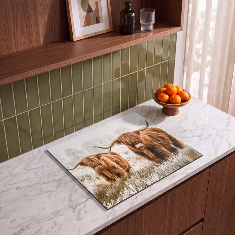 Inductie beschermer - Schotse hooglander - Koe - Natuur - Winter — 8