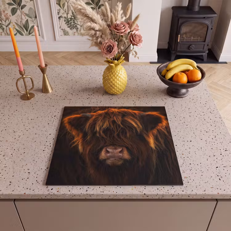 Inductie beschermer - Schotse Hooglander - Koe - Portret - Dieren — 2