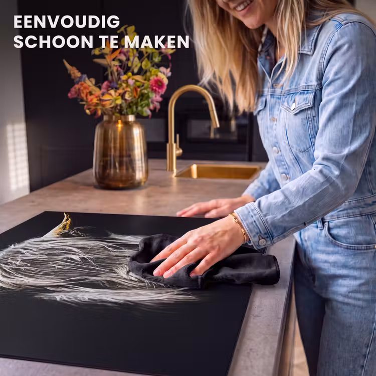 Inductie beschermer - Schotse hooglander - Goud - Hoorns - Zwart wit - Koe - Dieren — 6