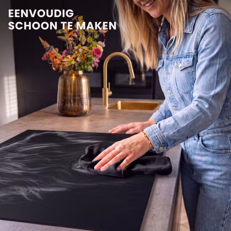 Inductie beschermer - Schotse hooglander - Koe - Zwart - Wit - Dieren — 6
